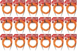 Инструментальный кабель Rockville RCGT20O Orange 6.1 м (18 штук)