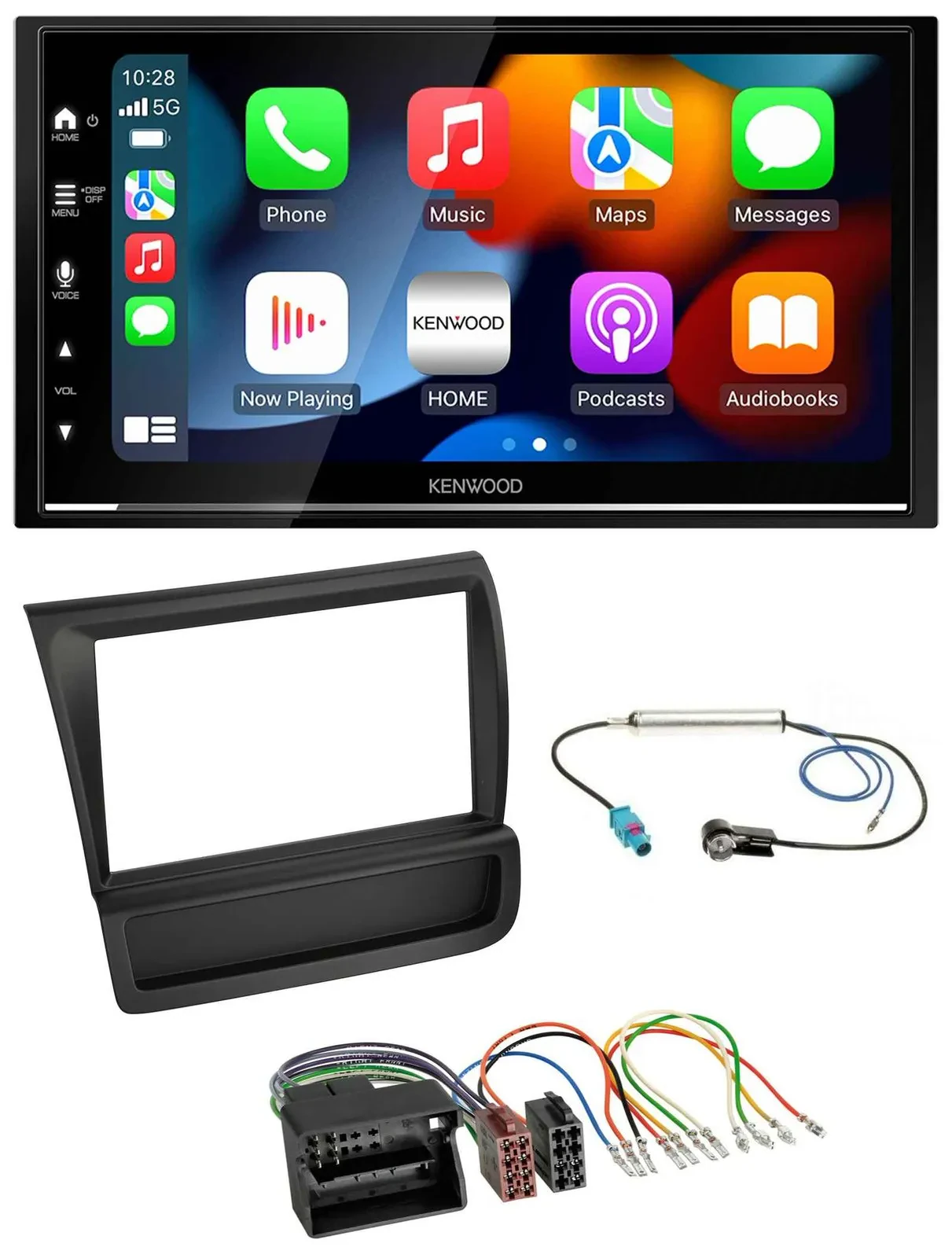 Kenwood DAB USB Bluetooth 2DIN MP3 Autoradio für Audi R8 (42, 2006-2015)