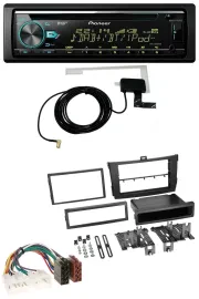 Pioneer MP3 AUX CD USB DAB Autoradio für Toyota Corolla ab 2009 schwarz