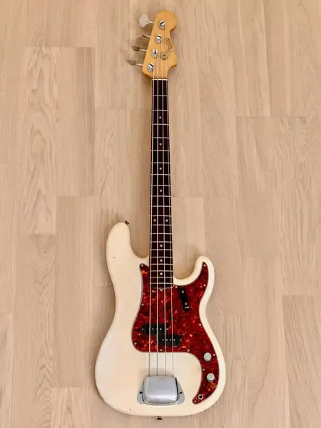 Бас-гитара Fender Precision P Olympic White w/case USA 1963