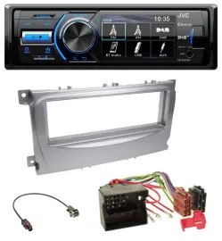 JVC Bluetooth MP3 USB DAB Autoradio für Ford S-Max Mondeo 07-14 silber