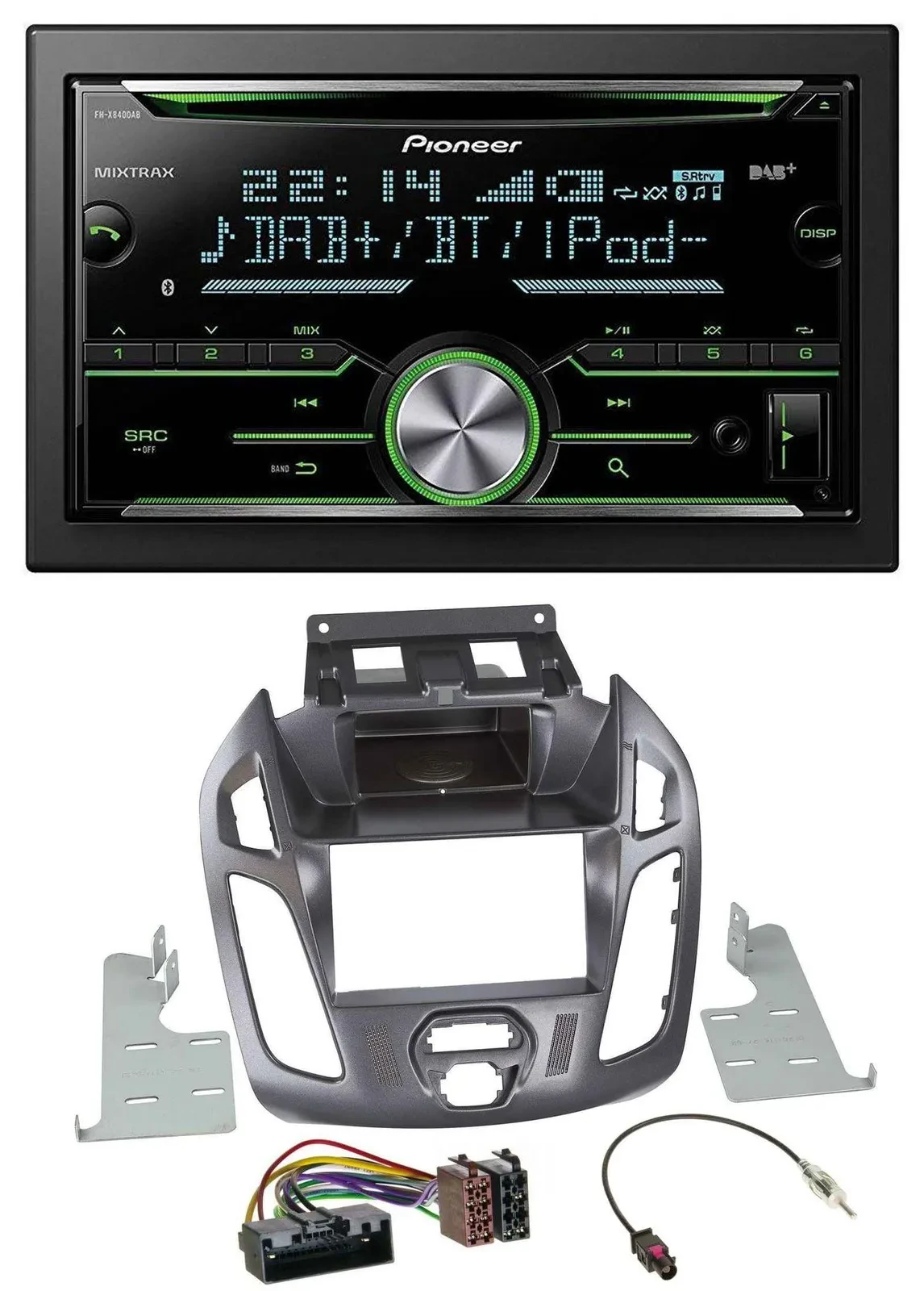 Pioneer Bluetooth MP3 DAB 2DIN USB CD Autoradio für Ford Transit ohne Display 20