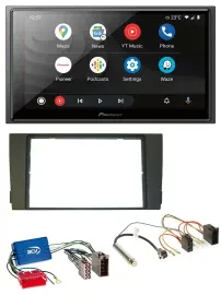 Pioneer USB 2DIN DAB MP3 Bluetooth Autoradio für Audi A6 C5 01-05 Aktivsystem Mi