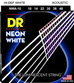 Струны для акустической гитары DR Strings HI-DEF NEON DR NWA-10, 10 - 48