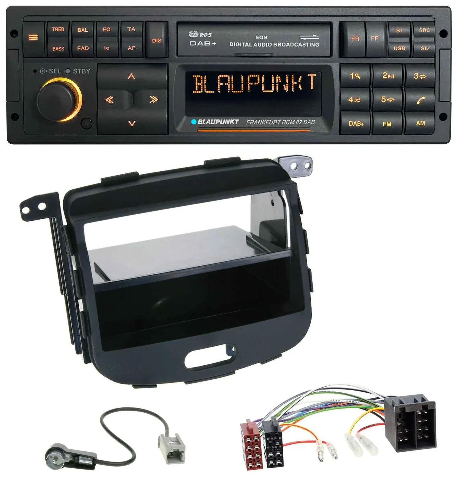 Blaupunkt USB DAB SD MP3 Bluetooth Autoradio für Hyundai i10 2008-2013 Rubber To