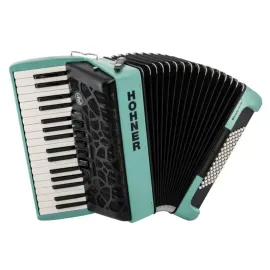 Hohner BRAVO MyColor III 72 Chromatic Piano Key Accordion (Wind Turquoise)