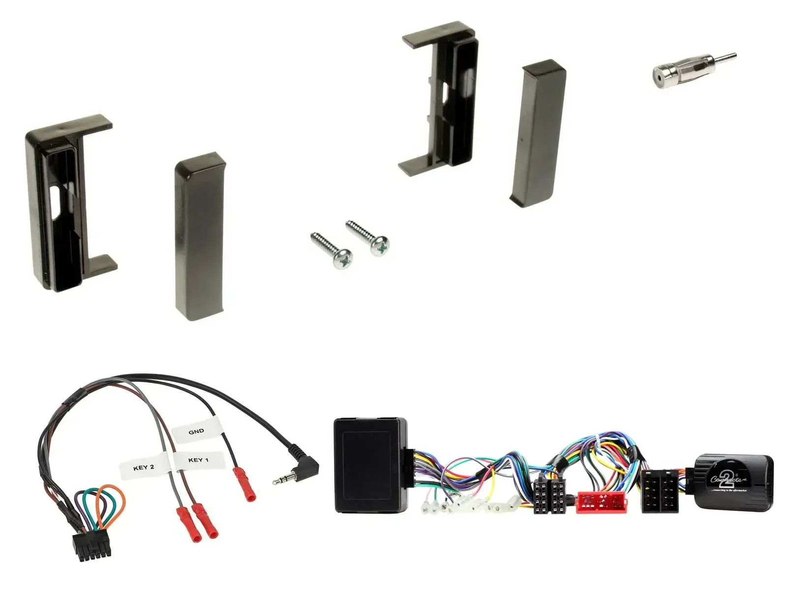 Radioset Lenkradadapter DIN Autoradio für Audi TT 1998-2006 Aktiv schwarz