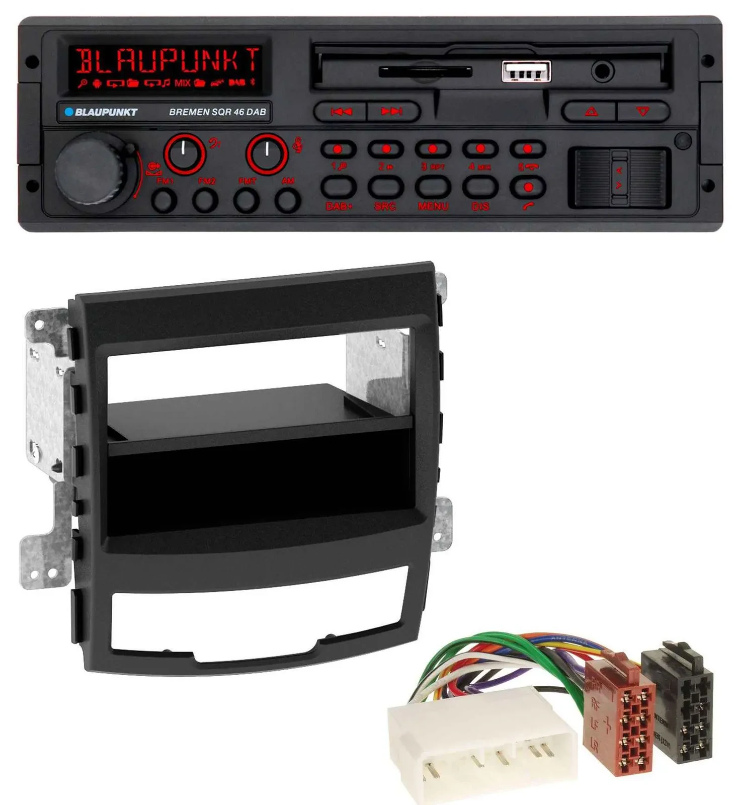 Автомагнитола для SsangYong Korando CK (2010–2013) Blaupunkt SD MP3 USB Bluetooth DAB