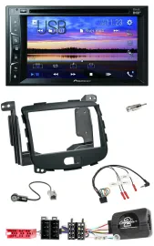 Pioneer Bluetooth 2DIN USB DVD DAB Lenkrad Autoradio für Hyundai i10 09-13 Rubbe