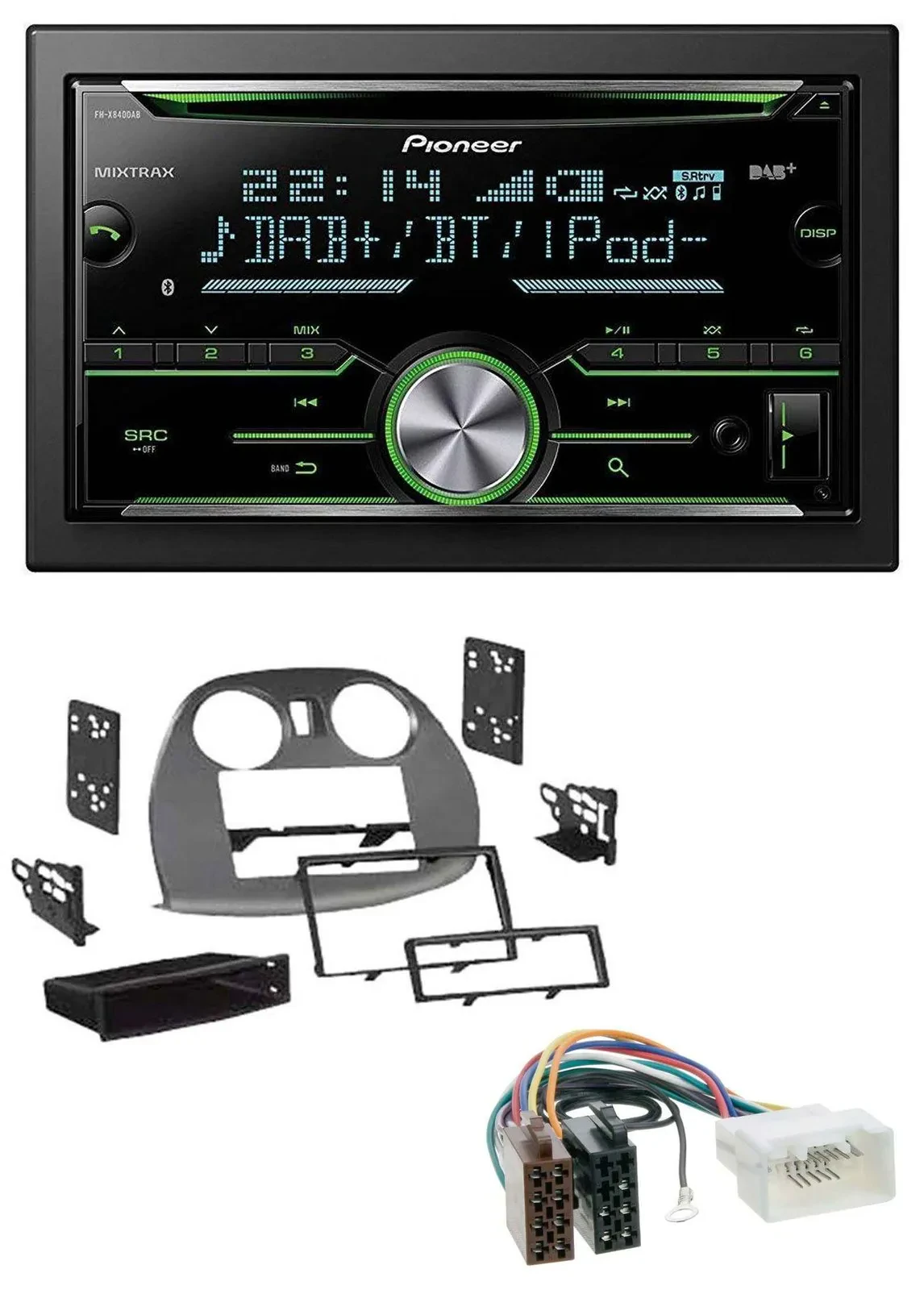 Автомагнитола для Mitsubishi Eclipse 4G (2005–2012) Pioneer 2-DIN, Bluetooth, DAB, USB, CD