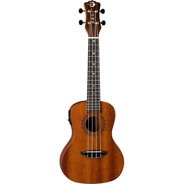 Укулеле концерт Luna Guitars Vintage Mahogany Concert Acoustic-Electric Ukulele Satin Natural