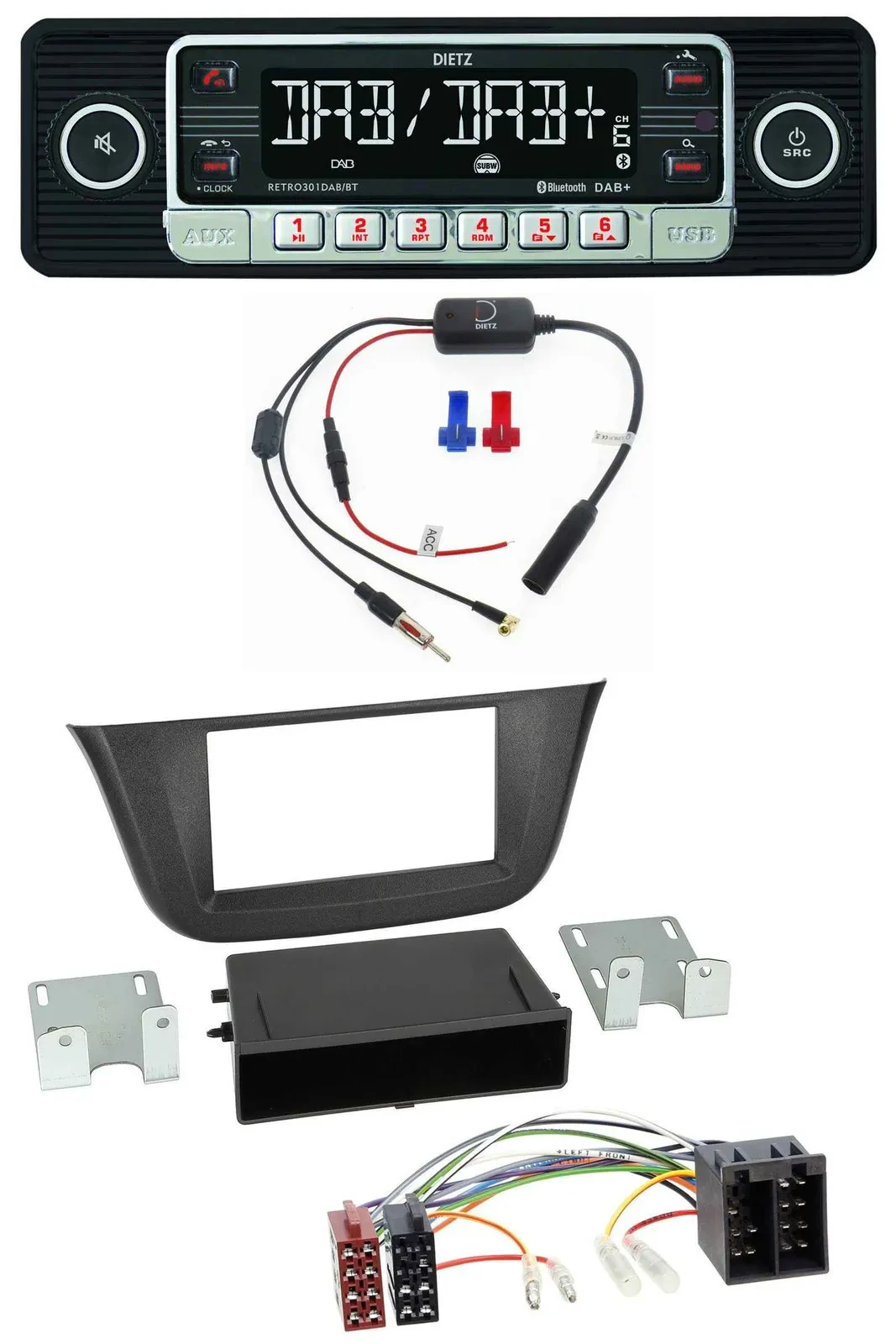 Dietz MP3 DAB Bluetooth USB Autoradio für Iveco Daily (ab 2014)