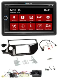 Автомагнитола для Kia Rio UB 2017–2023 Blaupunkt 2DIN, DAB, TMC, USB, Bluetooth, навигация