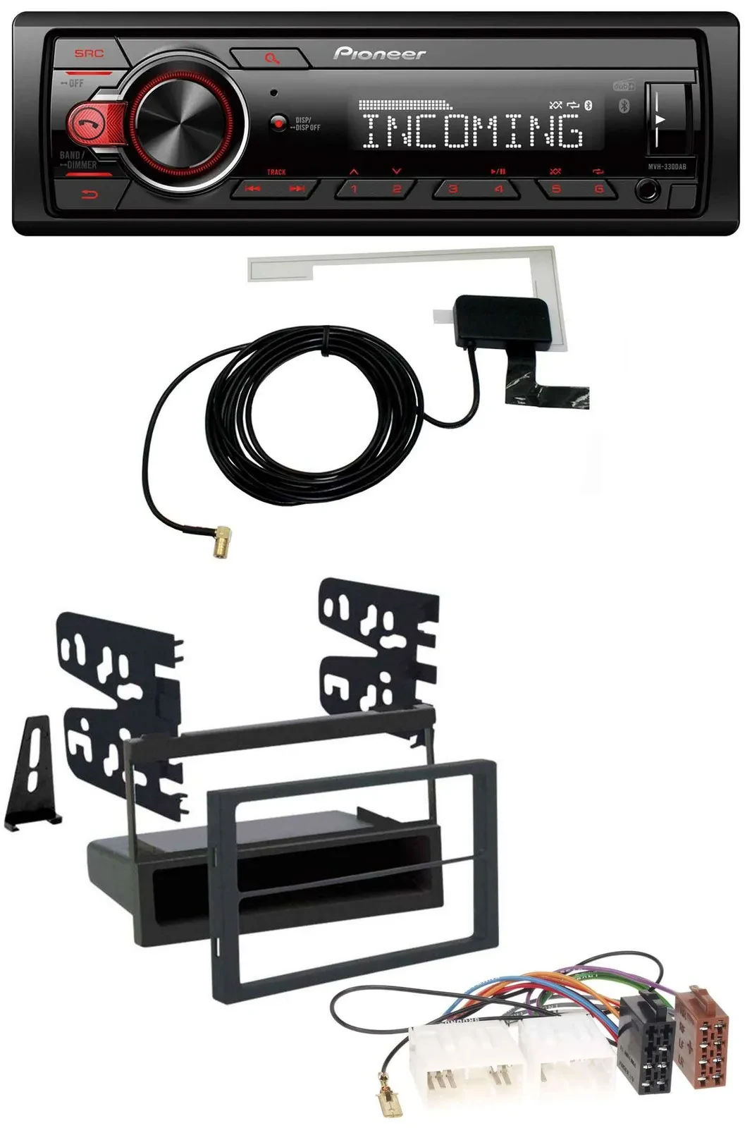 Pioneer USB MP3 DAB Bluetooth Autoradio für Mazda 626 (99-00) / MPV (96-99)