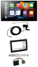 Pioneer MP3 USB Bluetooth DAB 2DIN Autoradio für Renault Megane 2009-2010