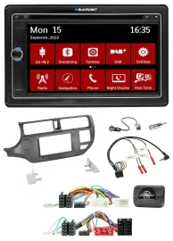 Blaupunkt 2DIN USB DAB Lenkrad Bluetooth TMC Navigation für Kia Rio 11-15 UB ant