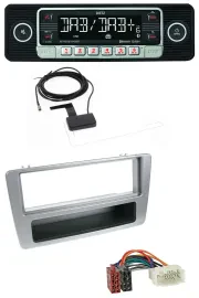 Dietz DAB Bluetooth USB MP3 Autoradio für Honda Civic 01-03 silber man. Klima.