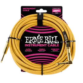 Инструментальный кабель Ernie Ball 6070 7.5м Braided Gold