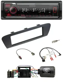 Kenwood Lenkrad Bluetooth USB DAB Autoradio für Renault Grand Scenic ab 2009 Sce
