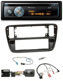 Pioneer Lenkrad DAB USB CD Bluetooth Autoradio für VW Up AA AAN 11-16 Klavierlac