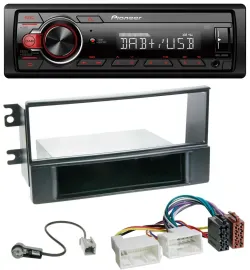 Автомагнитола для Kia Sportage II (2008–2010) Pioneer 1-DIN, MP3, DAB, USB, AUX с проводкой