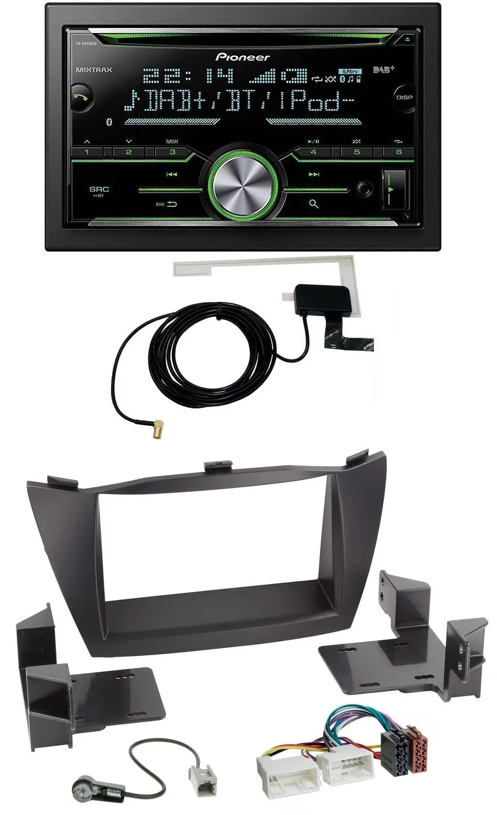 Pioneer CD USB MP3 Bluetooth 2DIN DAB Autoradio für Hyundai ix35 (2010-2013)