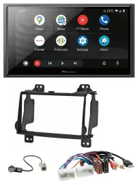Pioneer USB 2DIN DAB MP3 Bluetooth Autoradio für Hyundai H1 08-15 Aux-Eing. USB