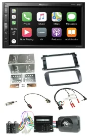 Pioneer USB Lenkrad DAB 2DIN Bluetooth Autoradio für Ford S-Max Mondeo Profi sch