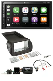 Pioneer USB Lenkrad DAB 2DIN Bluetooth Autoradio für Citroen Nemo Fiat Fiorino P