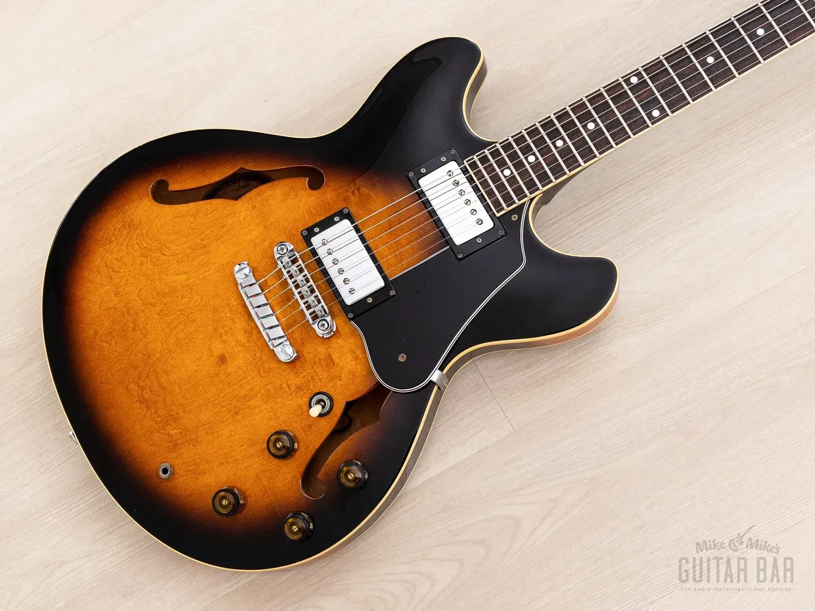 Б/У Полуакустическая гитара Ibanez Artist AS80 Antique Violin, 1984, с кейсом