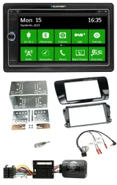 Blaupunkt Bluetooth 2DIN Lenkrad DAB USB TMC Navigation für Seat Ibiza ab 08 Kla