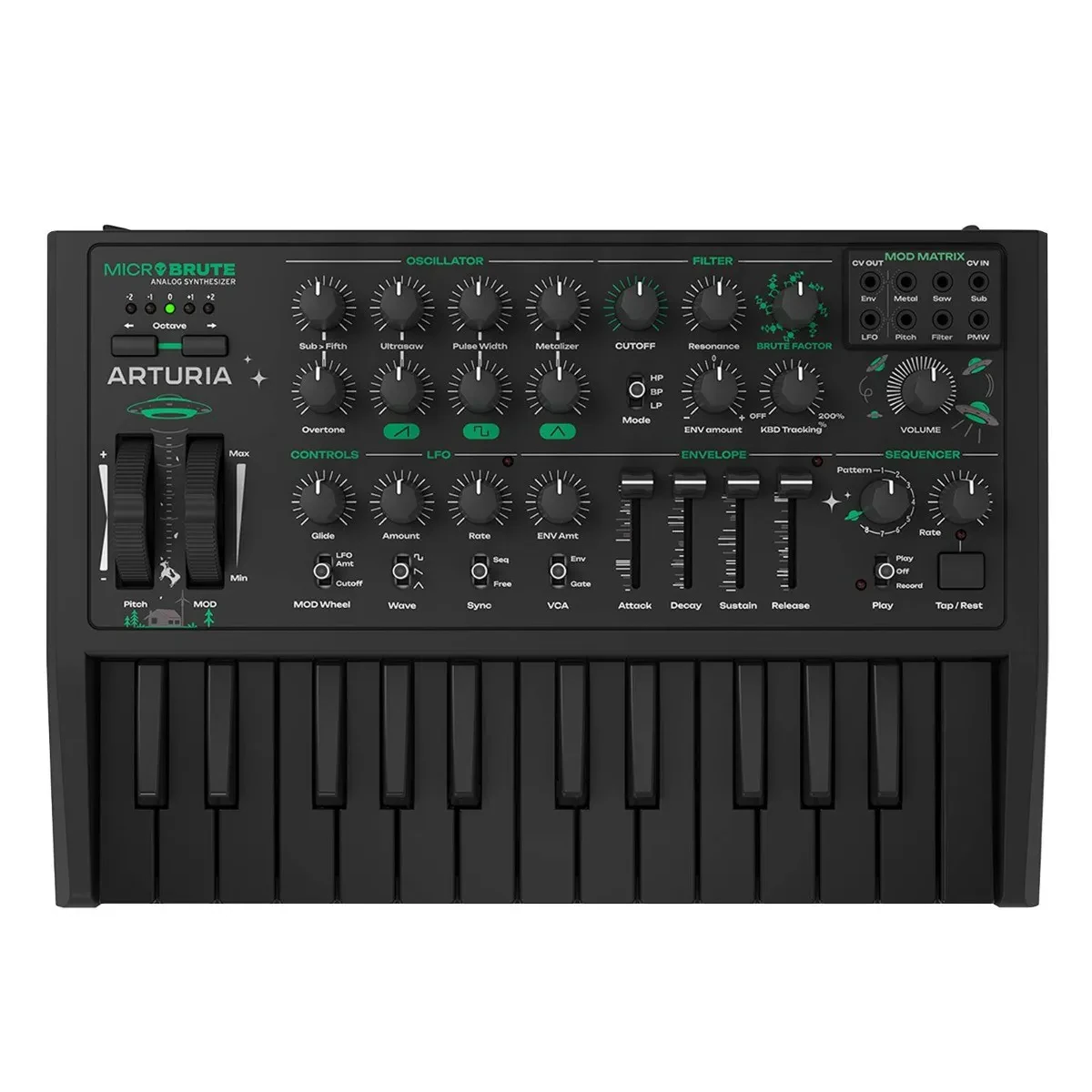 Arturia Microbrute Analog Synthesizer UFO Edition