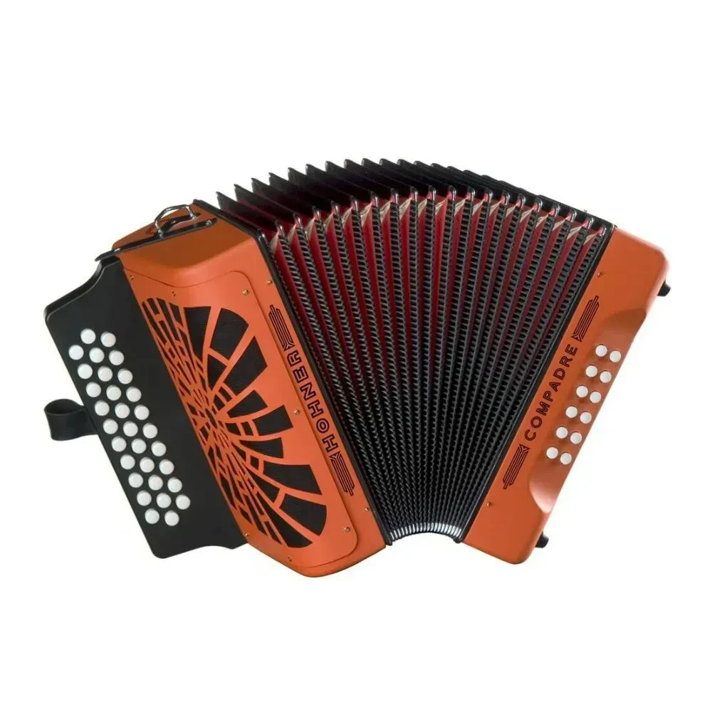 Hohner Compadre GCF Accordion Orange with Gig Bag