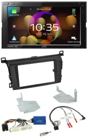 JVC DAB Lenkrad 2DIN Bluetooth USB Autoradio für Toyota RAV 4 ab 2013