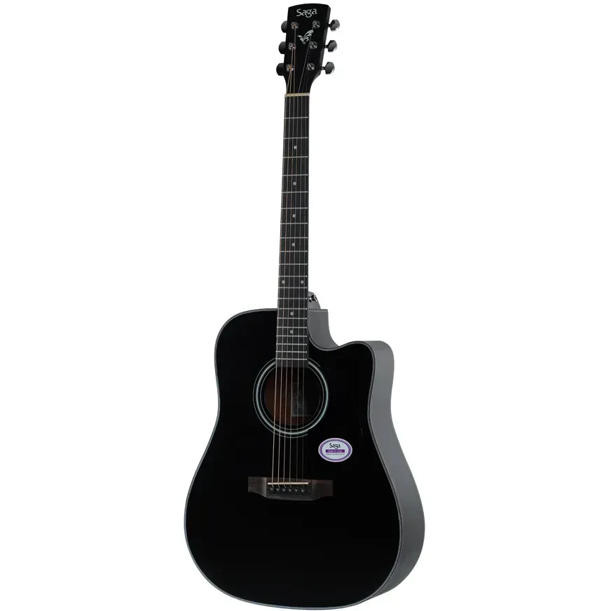 Акустическая гитара SAGA SF600GC BK с чехлом