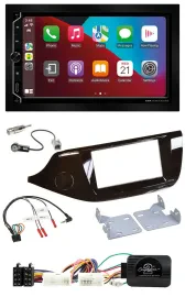 Автомагнитола ESX 2DIN DAB, USB, Bluetooth, поддержка кнопок на руле, для Kia Ceed (с 2012), глянцевая