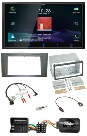 JVC USB Bluetooth 2DIN DAB Lenkrad Autoradio für Ford Mondeo 2003-2007 schwarz