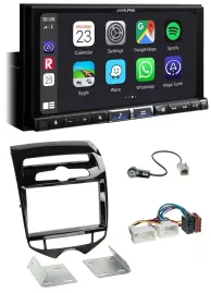 Alpine 2DIN DAB USB MP3 Bluetooth Autoradio für Hyundai ix20 ab 10 autom. Klima