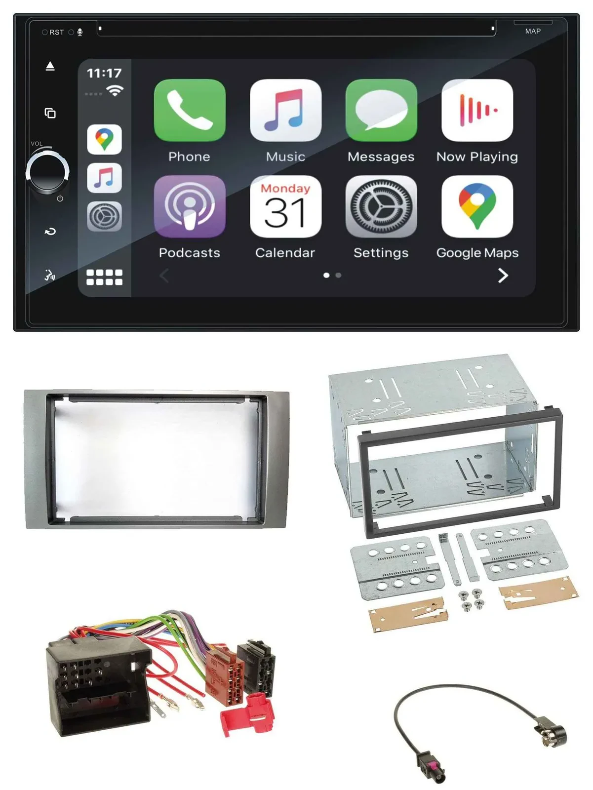 Blaupunkt 2DIN Bluetooth DAB USB DVD MP3 Autoradio für Ford Fiesta Focus 2004-20