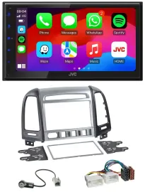 JVC Bluetooth USB MP3 2DIN DAB Autoradio für Hyundai Santa Fe 4 Schalter ab 11