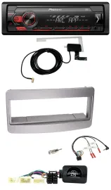 Автомагнитола Pioneer 1-DIN USB DAB MP3 для Toyota RAV4 2001–2006 темно-серебристая