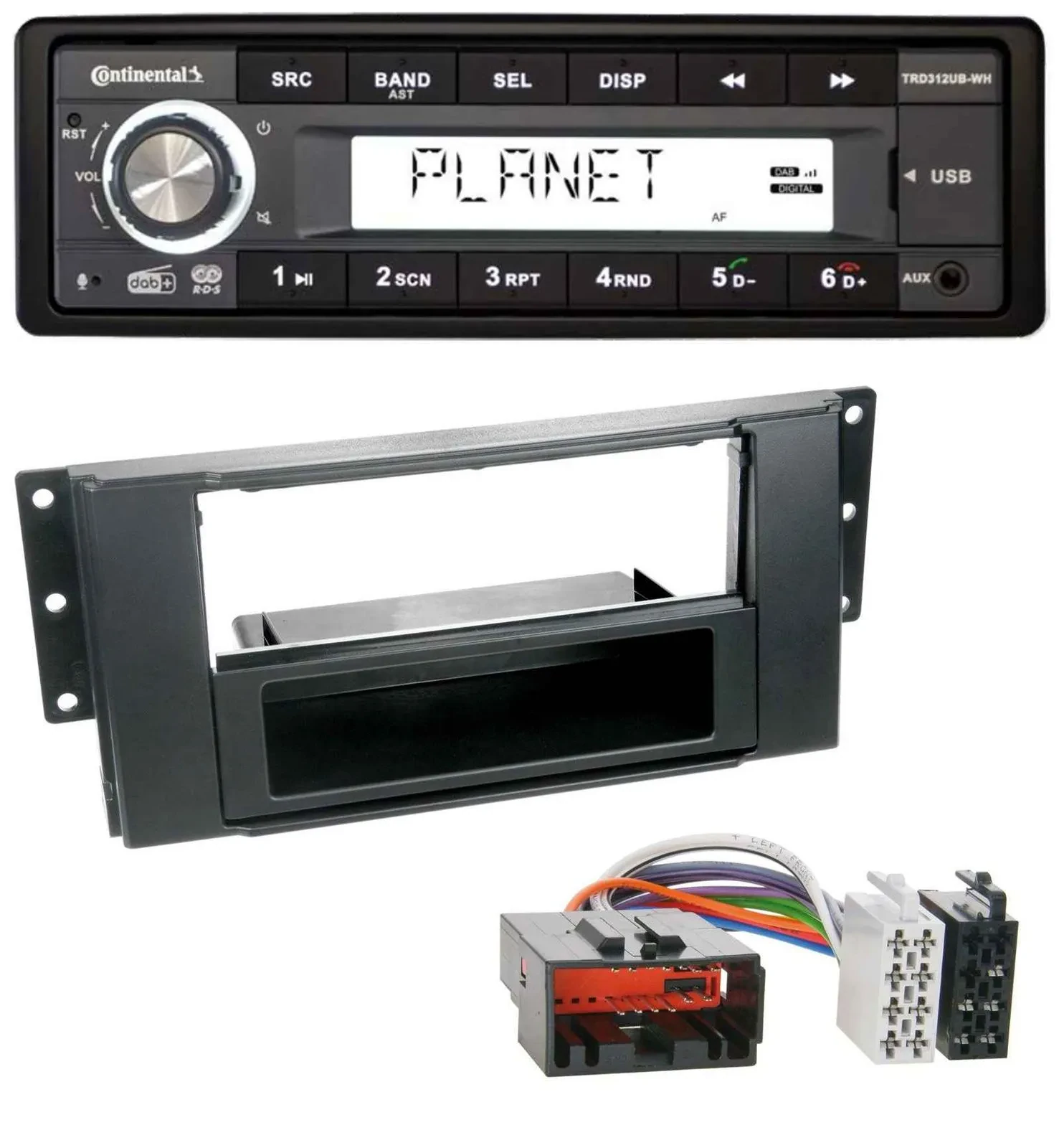 Автомагнитола для Land Rover Freelander Continental 1 DIN, USB, AUX, DAB, MP3