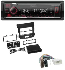 Автомагнитола для Citroen C-Crosser/Mitsubishi Outlander Kenwood Bluetooth USB DAB MP3
