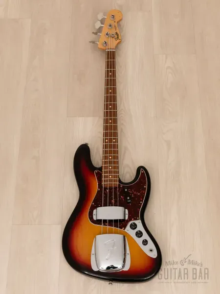 Бас-гитара Fender American Vintage 1962 Jazz Bass JJ Sunburst w/case USA 2008