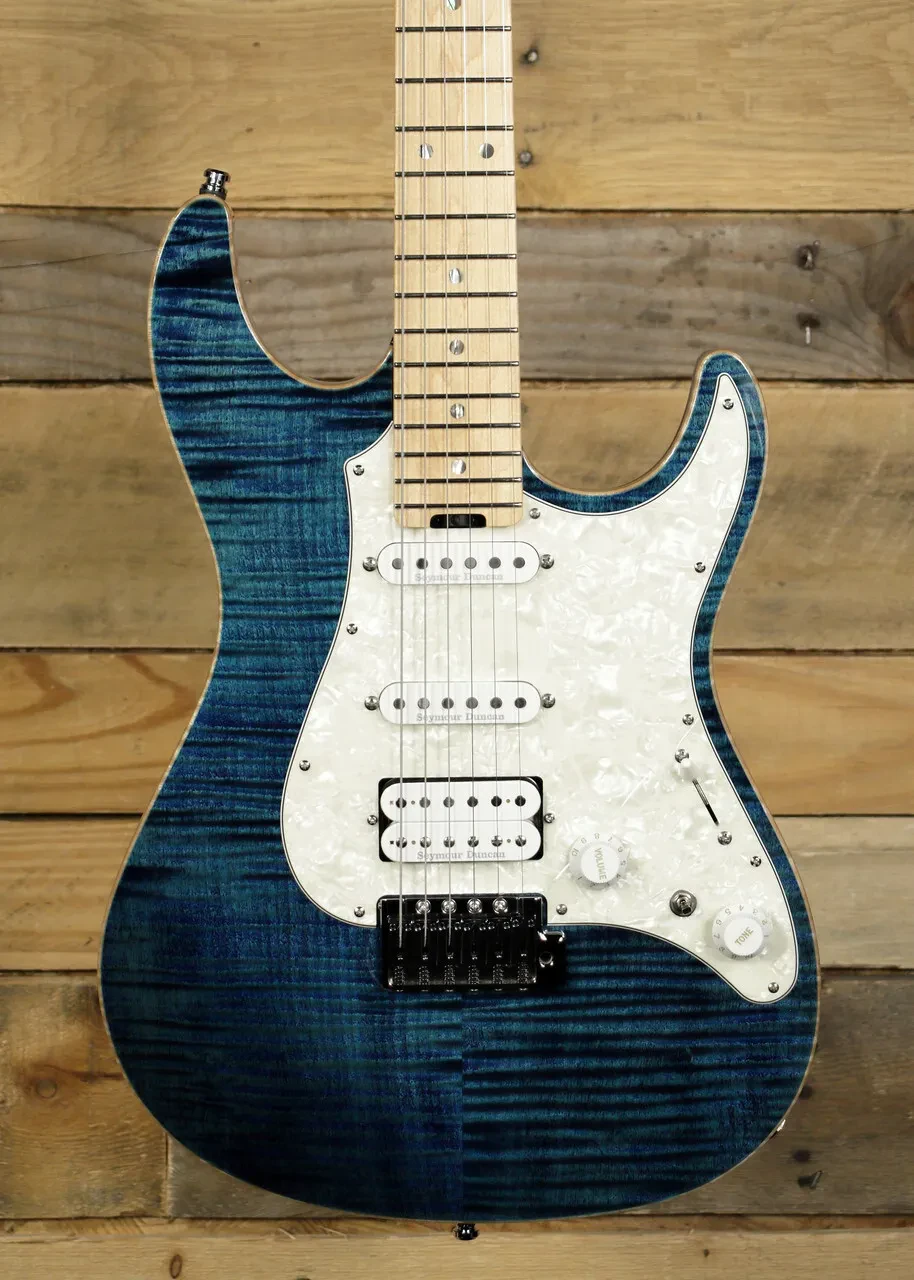 Электрогитара ESP Snapper CTM морской синий с кейсом