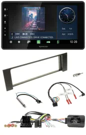 Kenwood Lenkrad Bluetooth USB DAB Autoradio für Audi A4 2000-2004 Can-Bus ISO