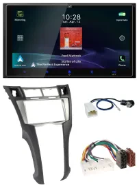 JVC USB Bluetooth 2DIN DAB MP3 Autoradio für Toyota Yaris (2007-2011)