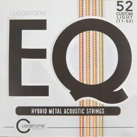 Струны для акустической гитары Cleartone 7811 EQ Hybrid Metal 11-52