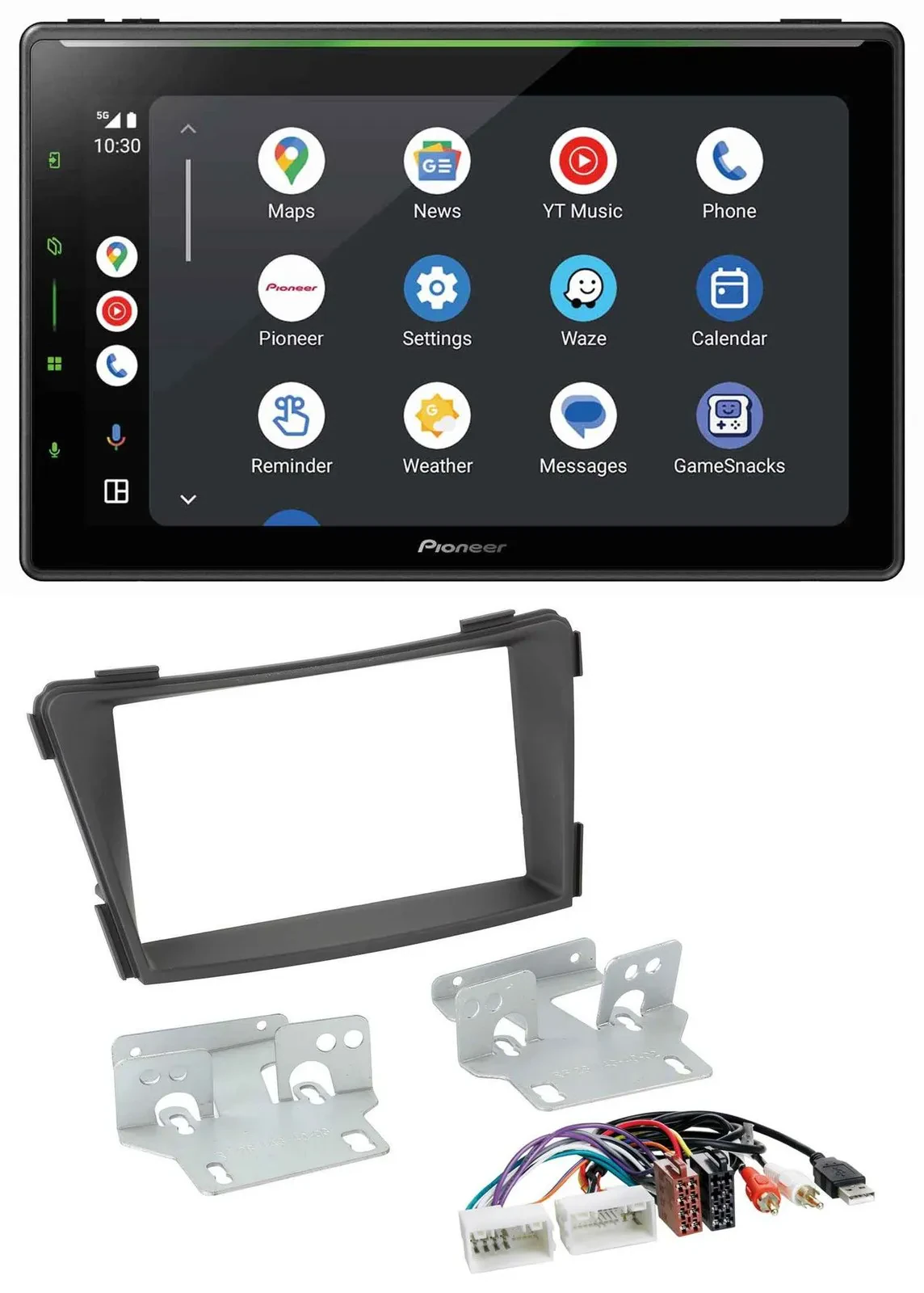 Pioneer 2DIN MP3 USB Bluetooth DAB Autoradio für Hyundai i40 ab 2011 VF schwarz