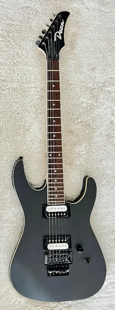 Б/У Электрогитара Dean Guitars MDX F BKS Floyd Rose, черный сатин